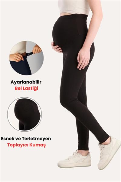 Fitilli Kumaş Ayarlanabilir Yüksek Bel Esnek Toparlayıcı Ve Sıkılaştırıcı Hamile Tayt