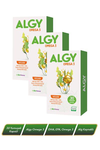 3 Kutu Algy Omega 3 Yüksek DHA
