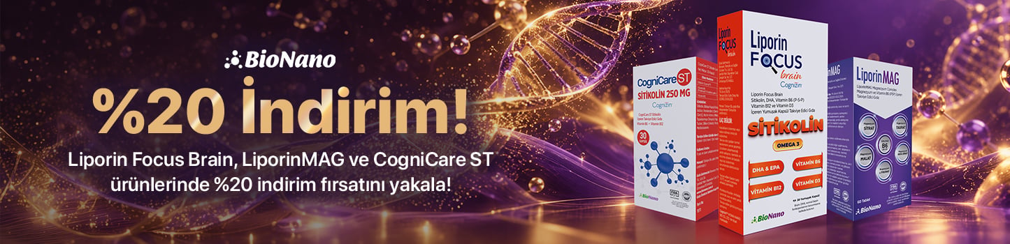 Liporin Focus Brain, LiporinMAG ve CogniCare ST Sepette %20 İndirimli!