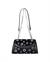 Leather Shoulder Bag with Metal Accessories