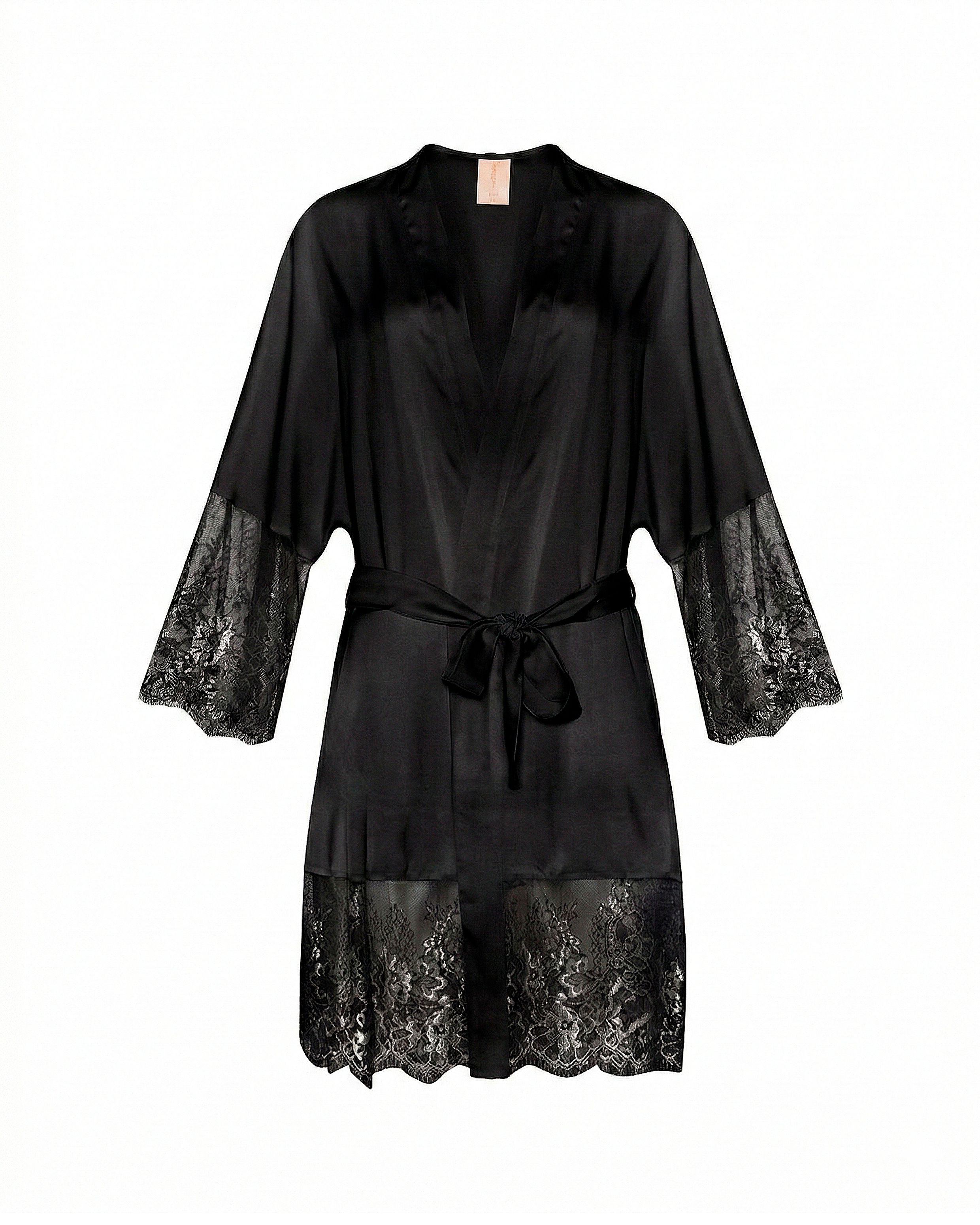 Claire Silk Satin Mini Robe