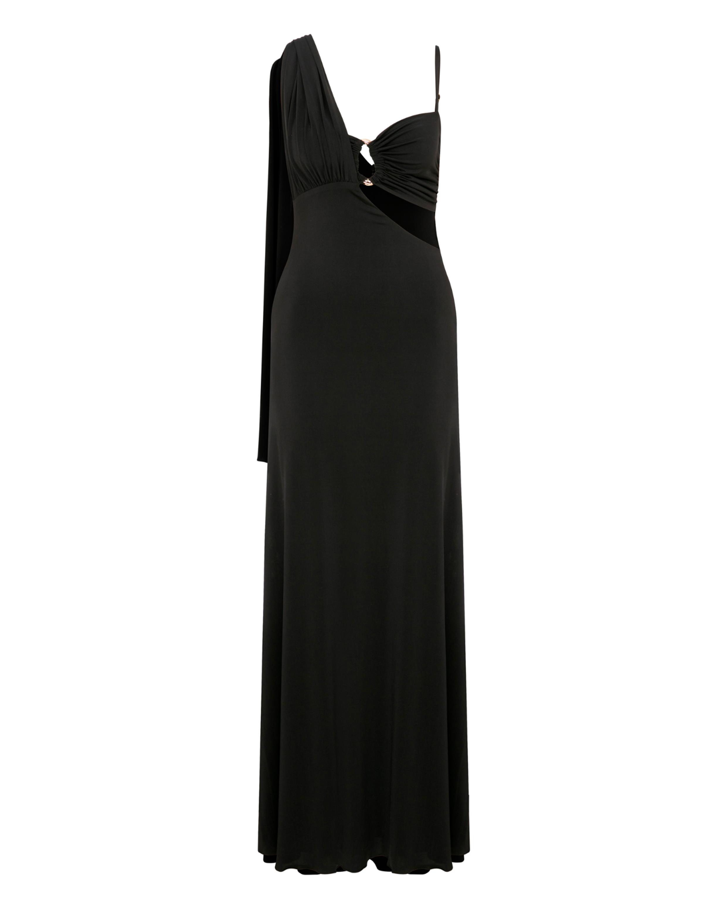 Grace Jersey Asymmetric Long Dress