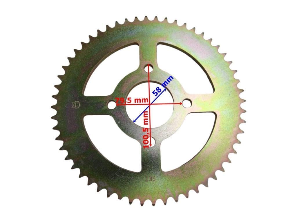 CROSS 150 RAMZEY ÇELİK ARKA DİŞLİ 428-56T İÇ 58 mm 4 DELİK
