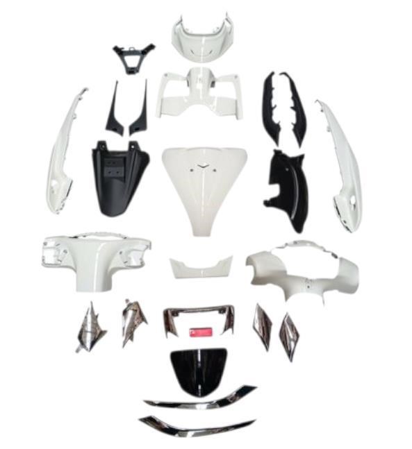 Kaporta Set TVS Jupiter 125 Beyaz - Plastik Aksamlar