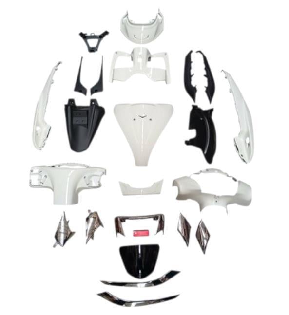Kaporta Set TVS Jupiter 125 Beyaz - Plastik Aksamlar