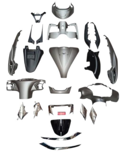 Kaporta Set TVS Jupiter 125 GRİ - Plastik Aksamlar