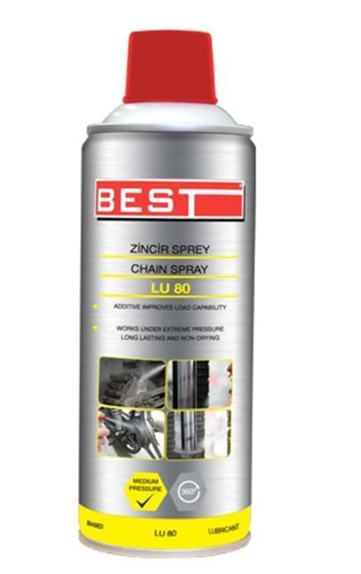 Zincir Yağlayıcı Sprey LU-80 BEST 400 ml - (Kutusu 12'Li)