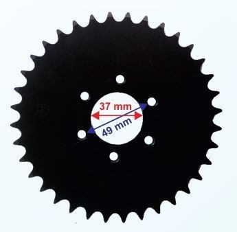 ARKA DİŞLİ 428-36T İÇ 37 mm 6 DELİKLİ