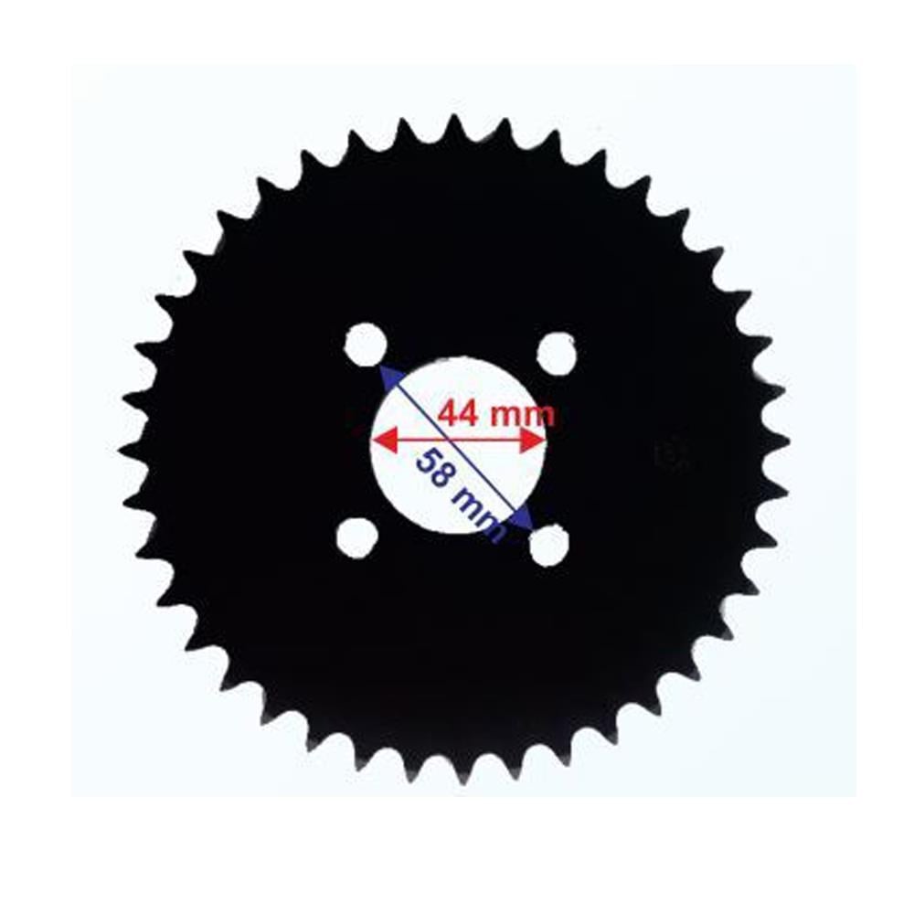 ATV ARKA DİŞLİ 428-40T İÇ 44 mm 4 DELİKLİ IND VULCAN KUBA200