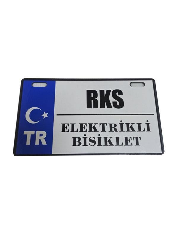 E BİKE PLAKA MAVİ RKS