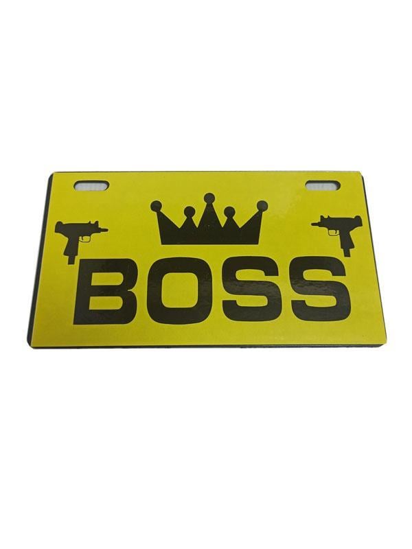 E BİKE PLAKA SARI BOSS