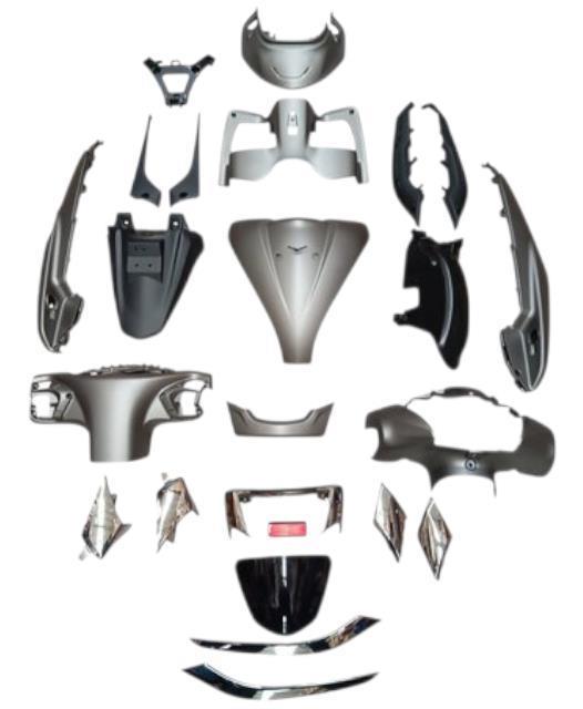 Kaporta Set TVS Jupiter 125 GRİ - Plastik Aksamlar