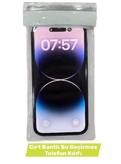 Telefon Kılıfı Su Geçirmez - Kilitli ve Cırtlı Kapak XL