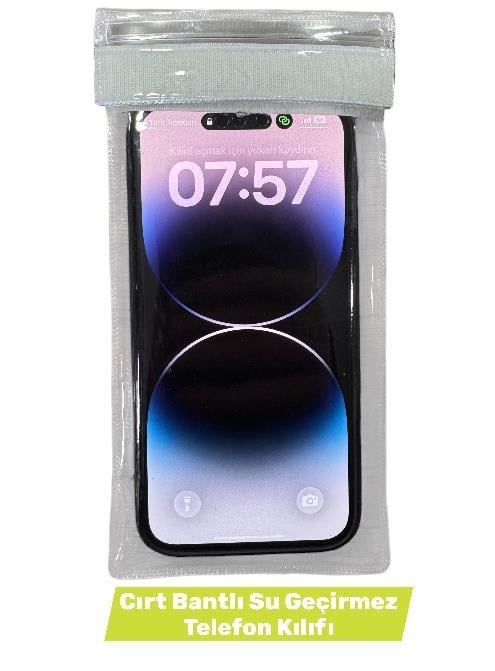 Telefon Kılıfı Su Geçirmez - Kilitli ve Cırtlı Kapak XL