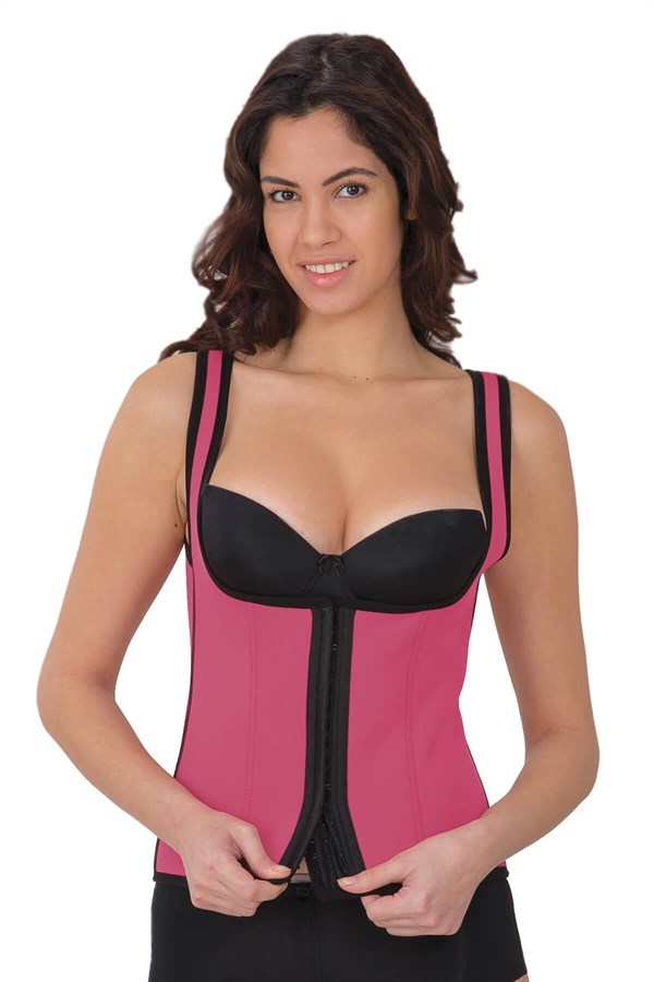 Arias Closet Gül Kurusu MI 9173 Terletici Agraflı Göğsü Açık Atlet Korse