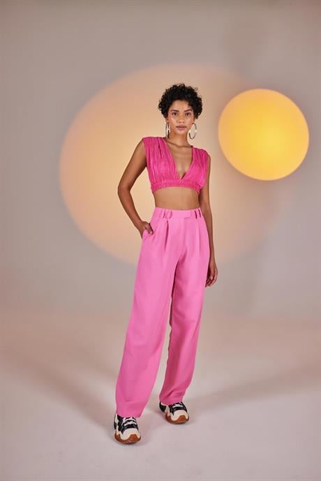 Markano Palasia Pantolon Pembe