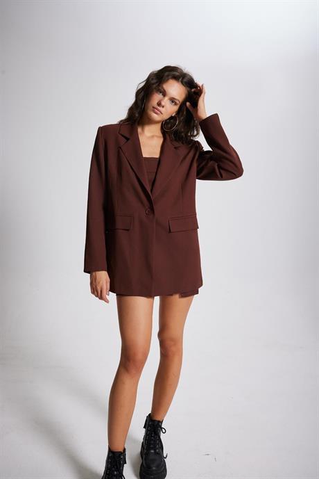Markano Panky Blazer Ceket Kahve