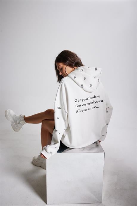 Markano Eye Sweatshirt Beyaz