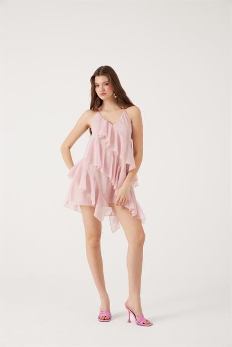 Markano Lea Elbise Pembe