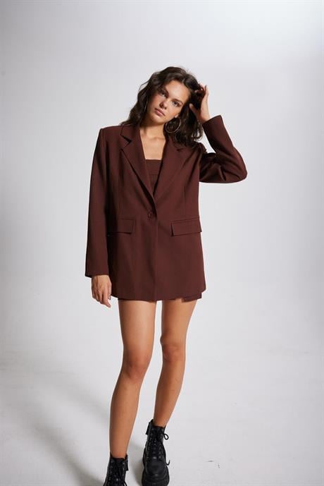 Markano Panky Blazer Ceket Kahve