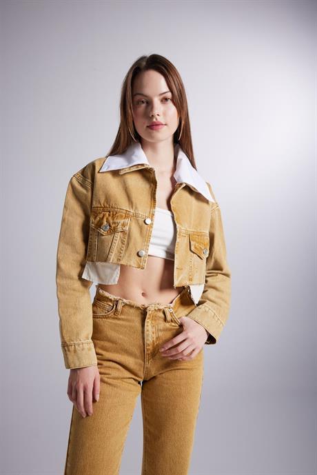 Markano Rusted Jean Ceket Camel