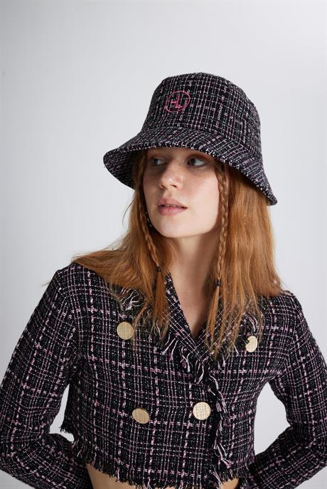 Markano Tweed Bucket Şapka Siyah
