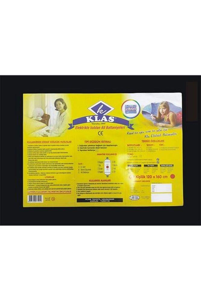 Çift Kişilik Elektrikli Battaniye 120*160 Cm