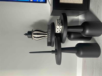 Ürgüp Mantar Sehpa Siyah 3'lü Set