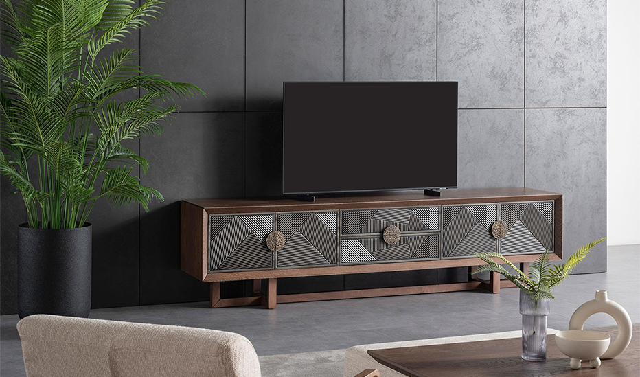 CROSS CEVİZ TV ÜNİTESİ 