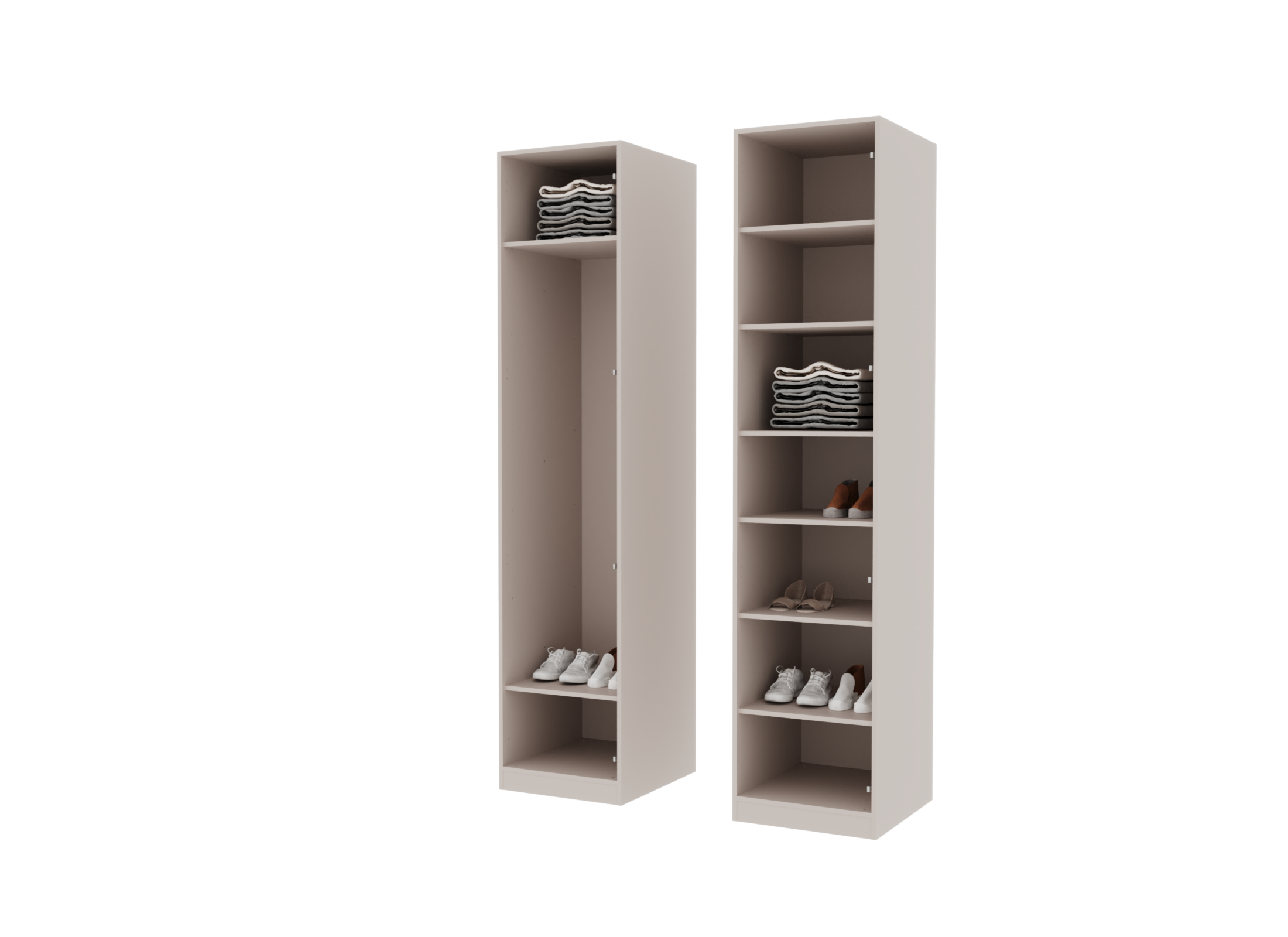 KAŞMİR MODÜLER DOLAP 50CM (CAM KAPAKLI)