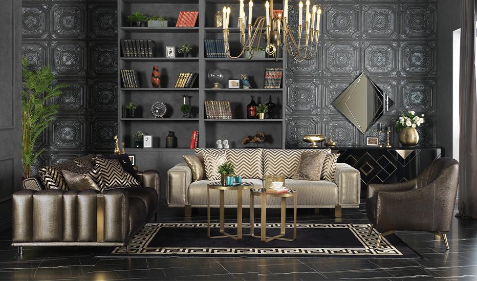 VERSACE 3'LÜ KOLTUK 