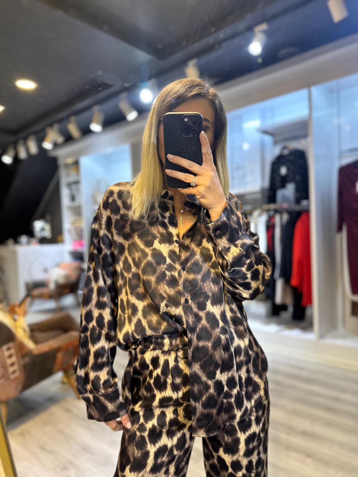 Leopar Saten Takım🤎