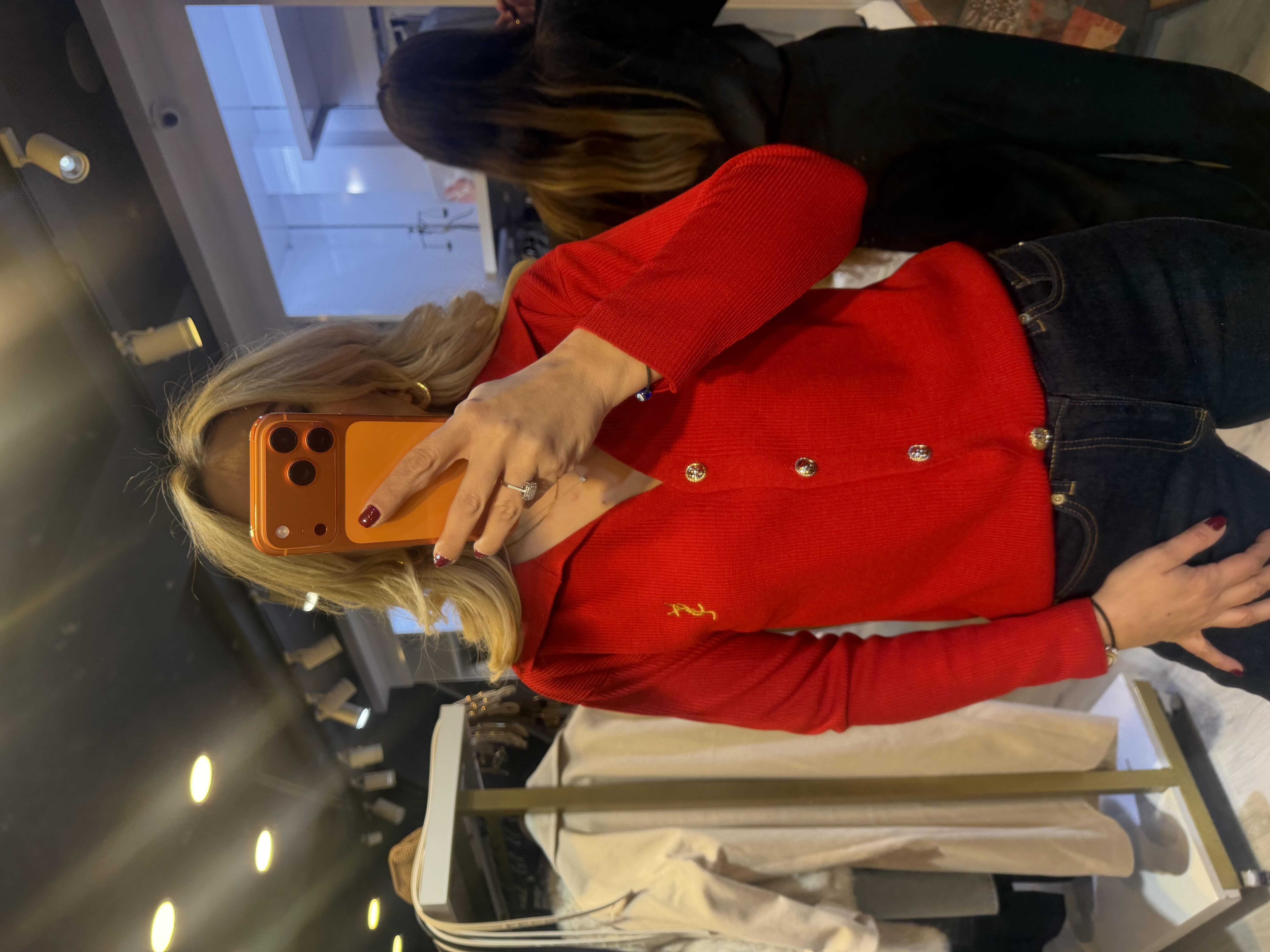 Orj Marka İthal Örme Triko Kırmızı