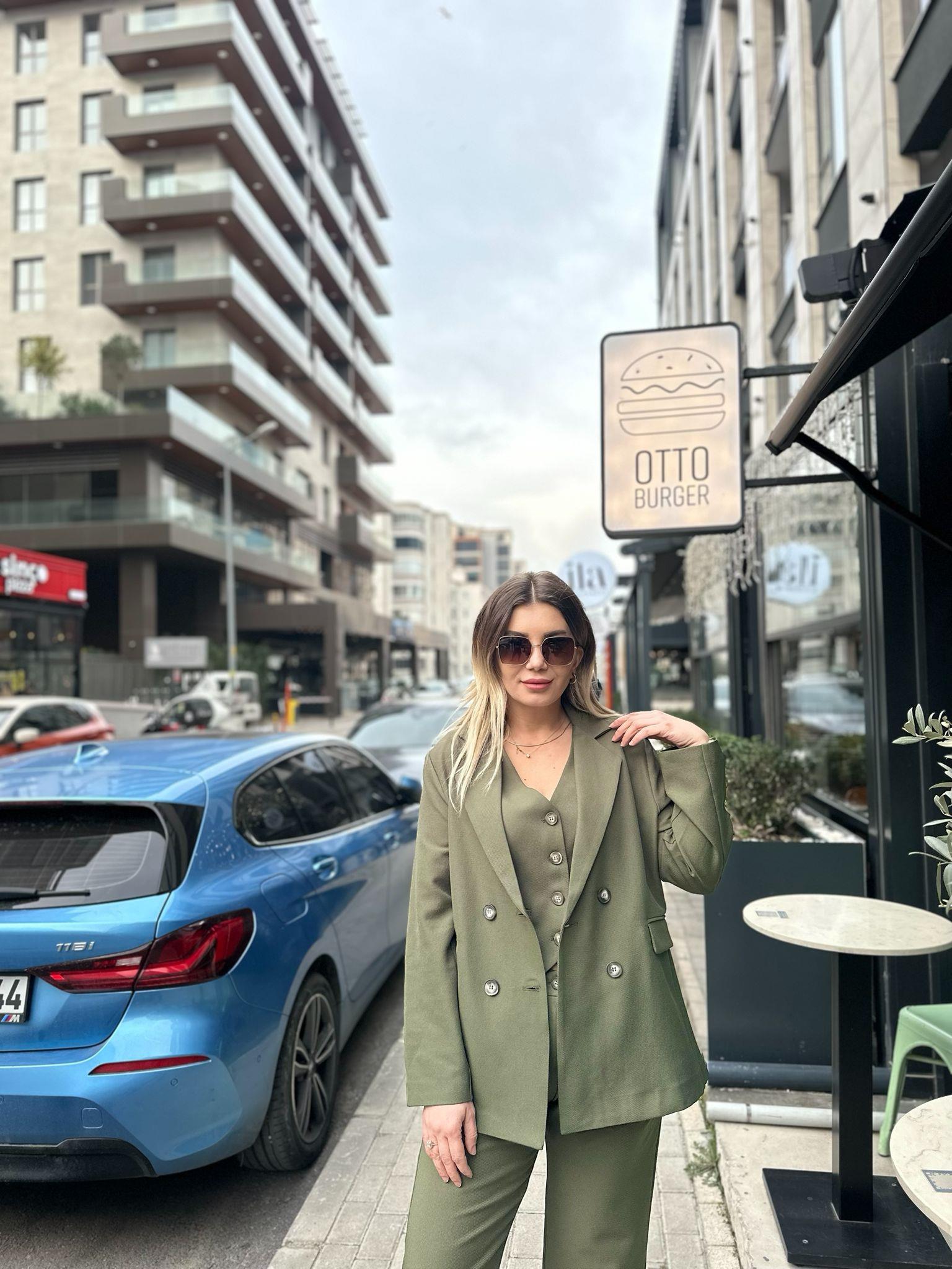 Yeşil Blazer Ceket