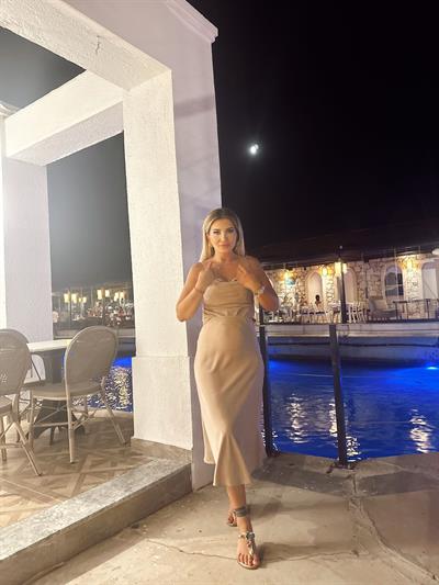 Gül Kurusu Saten Etekli Takım