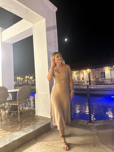 Gül Kurusu Saten Etekli Takım