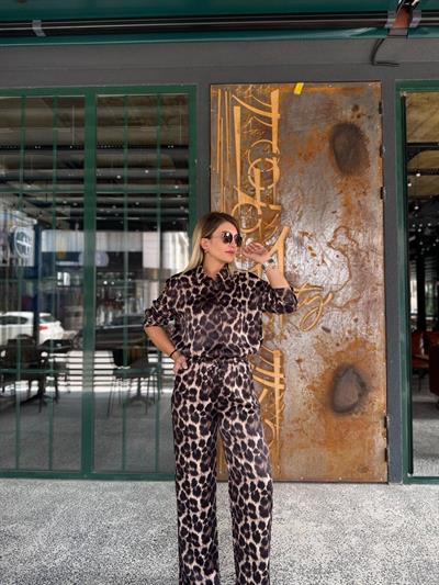 Leopar Saten Takım🤎