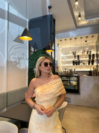Tasarım Sarı Elbise