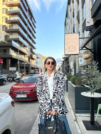 Zebra Desen Ceket