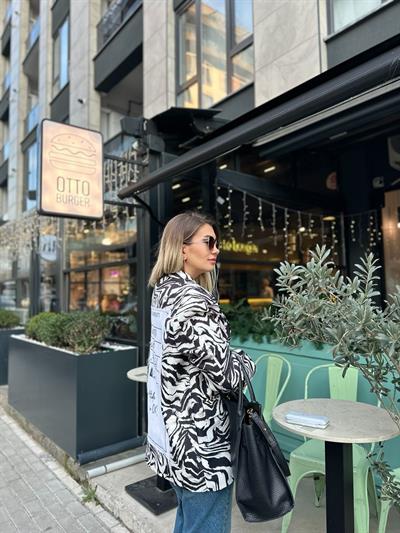 Zebra Desen Ceket