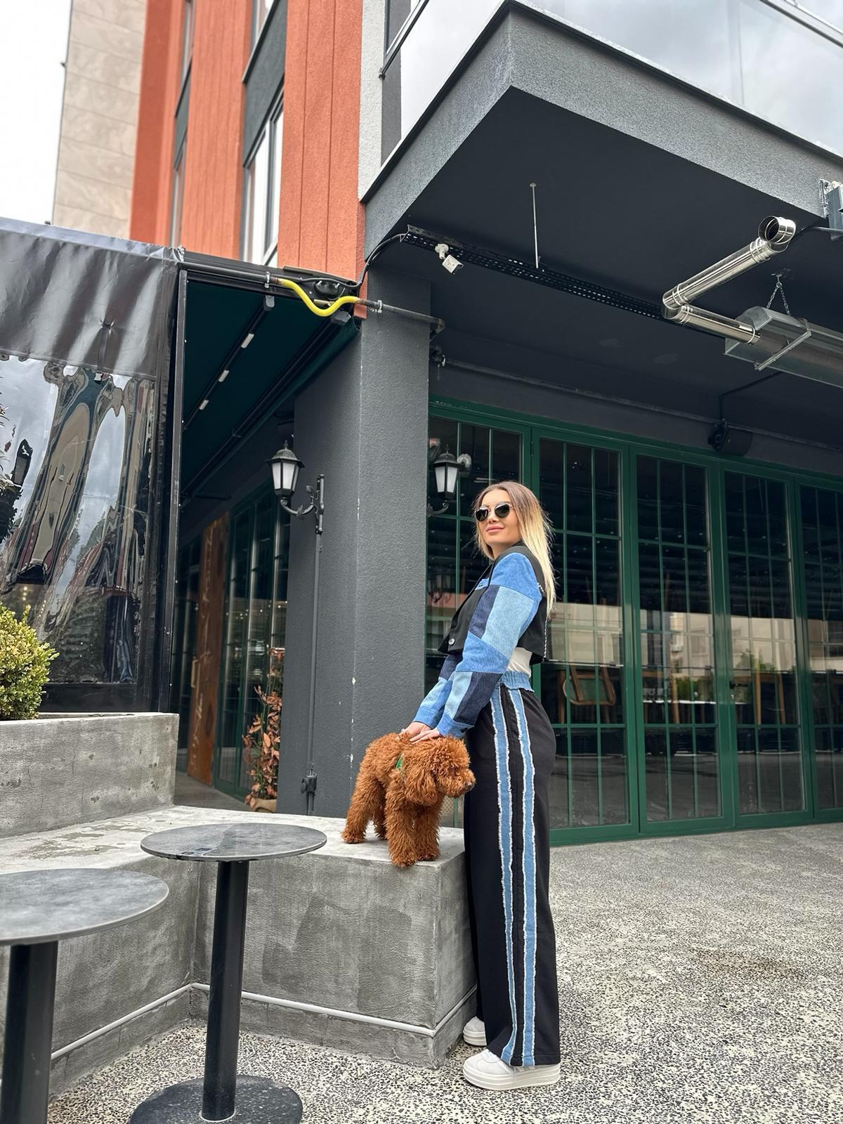 Denim Şerit Detay Pantolon
