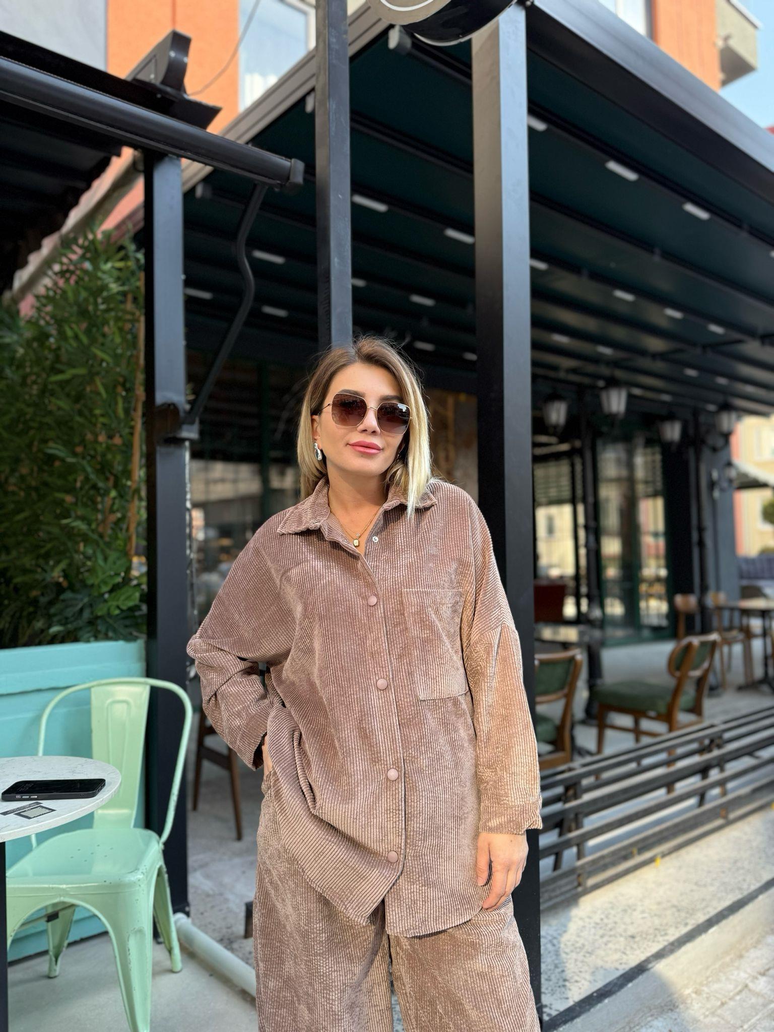 Fitilli Kadife Takım