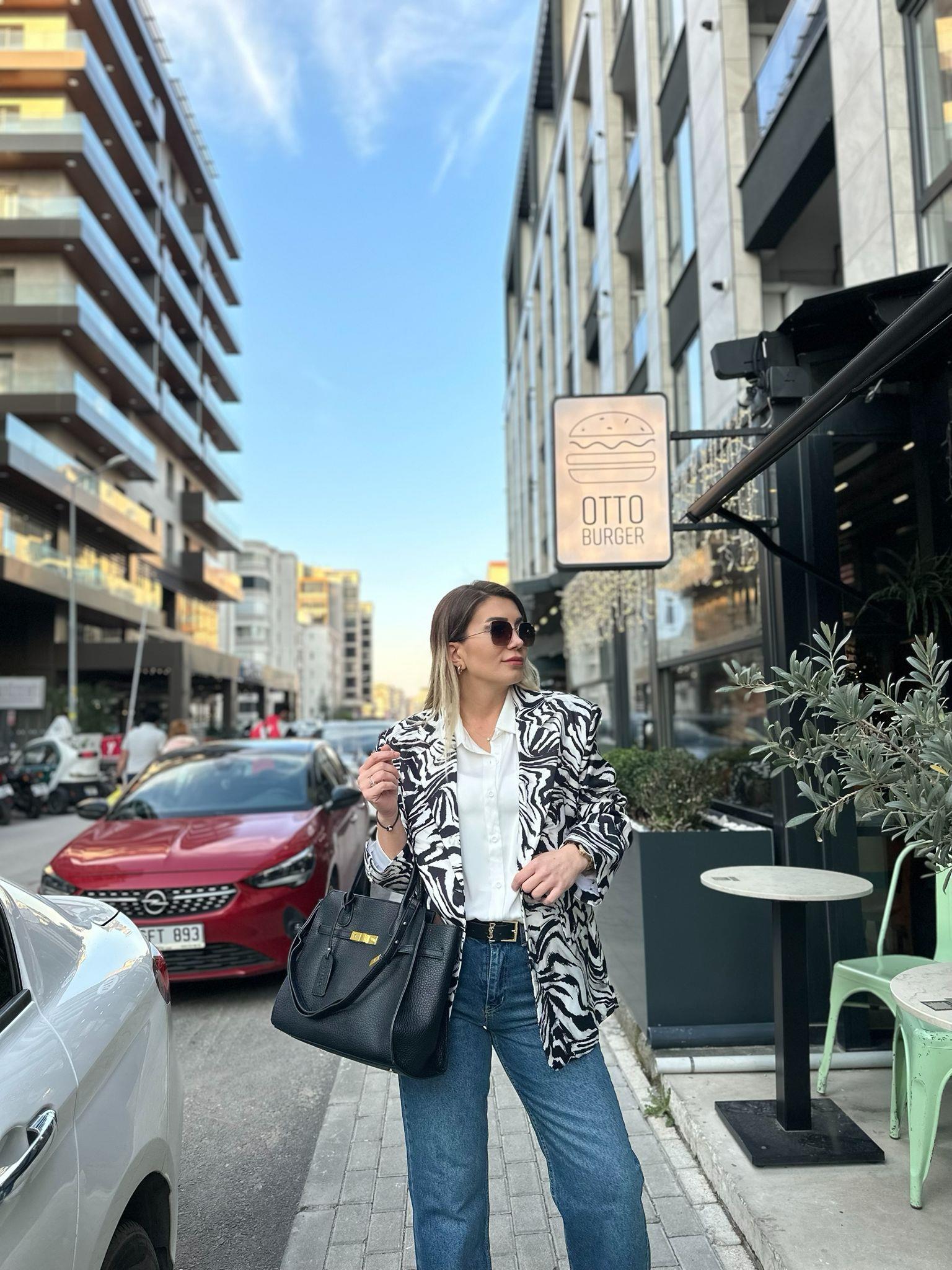 Zebra Desen Ceket