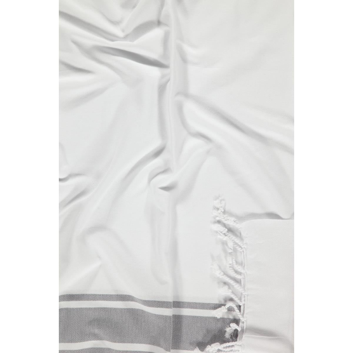 Arya Peshtemal White - Dark Grey