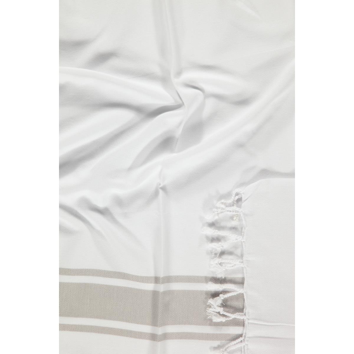 Arya Peshtemal White - Taupe