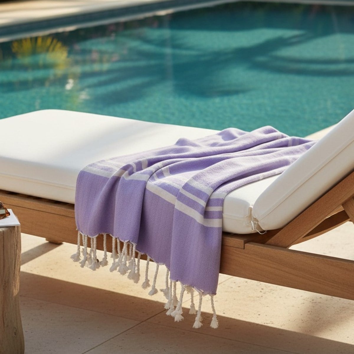 Bath & Beach Towel Krem Sultan Peshtemal Dark Lilac