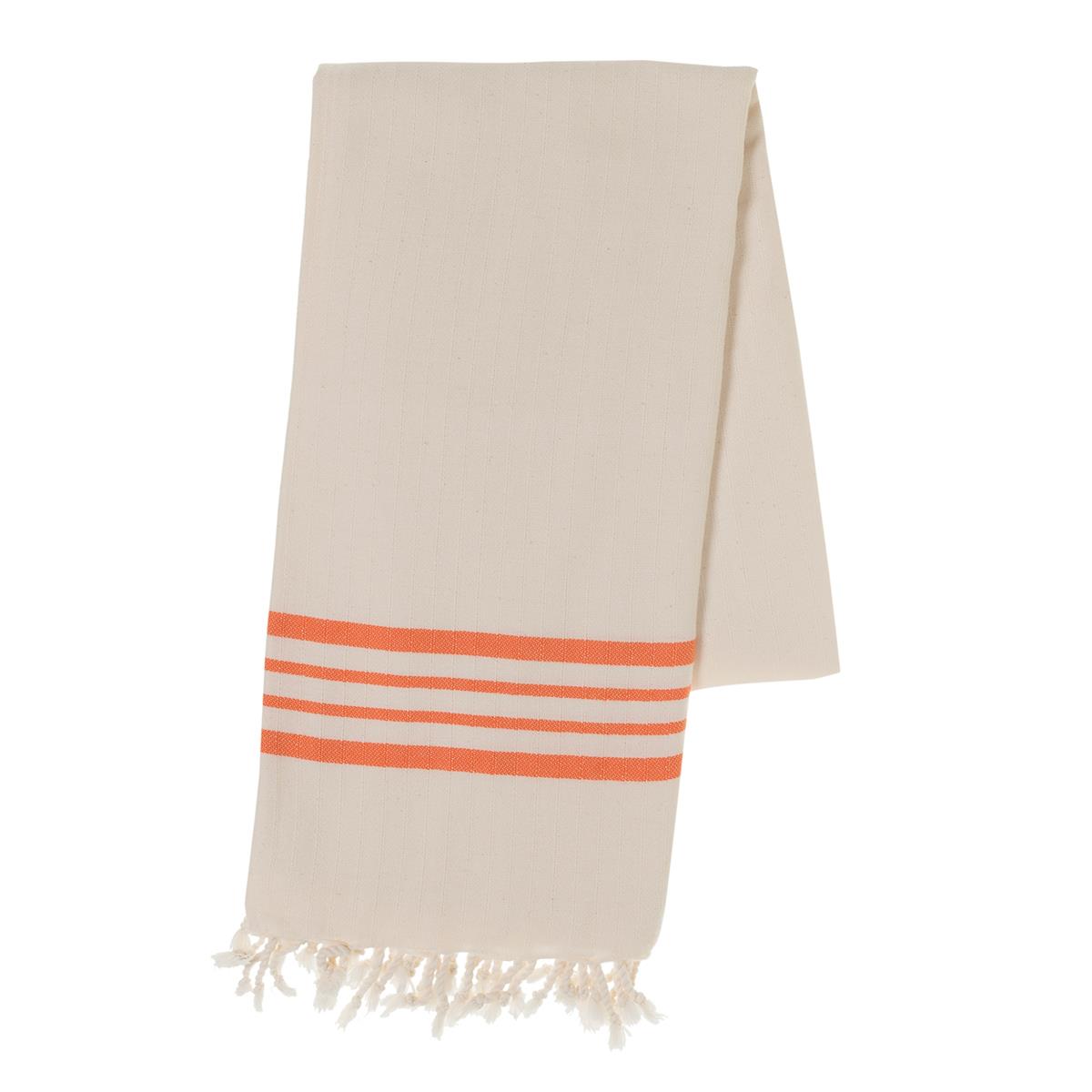 Bath & Beach Towel Krem Sultan Peshtemal Natural - Orange