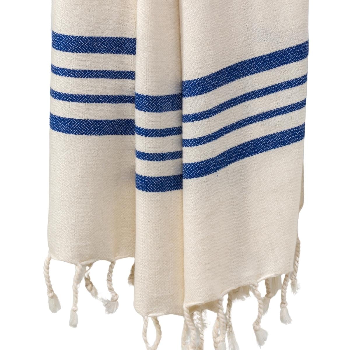 Bath & Beach Towel Krem Sultan Peştemal Ham - Royal Mavi