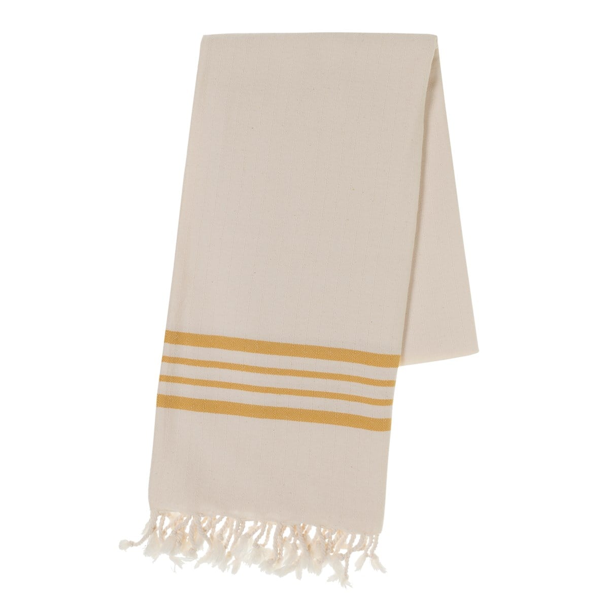 Bath & Beach Towel Krem Sultan Peştemal Ham - Sarı