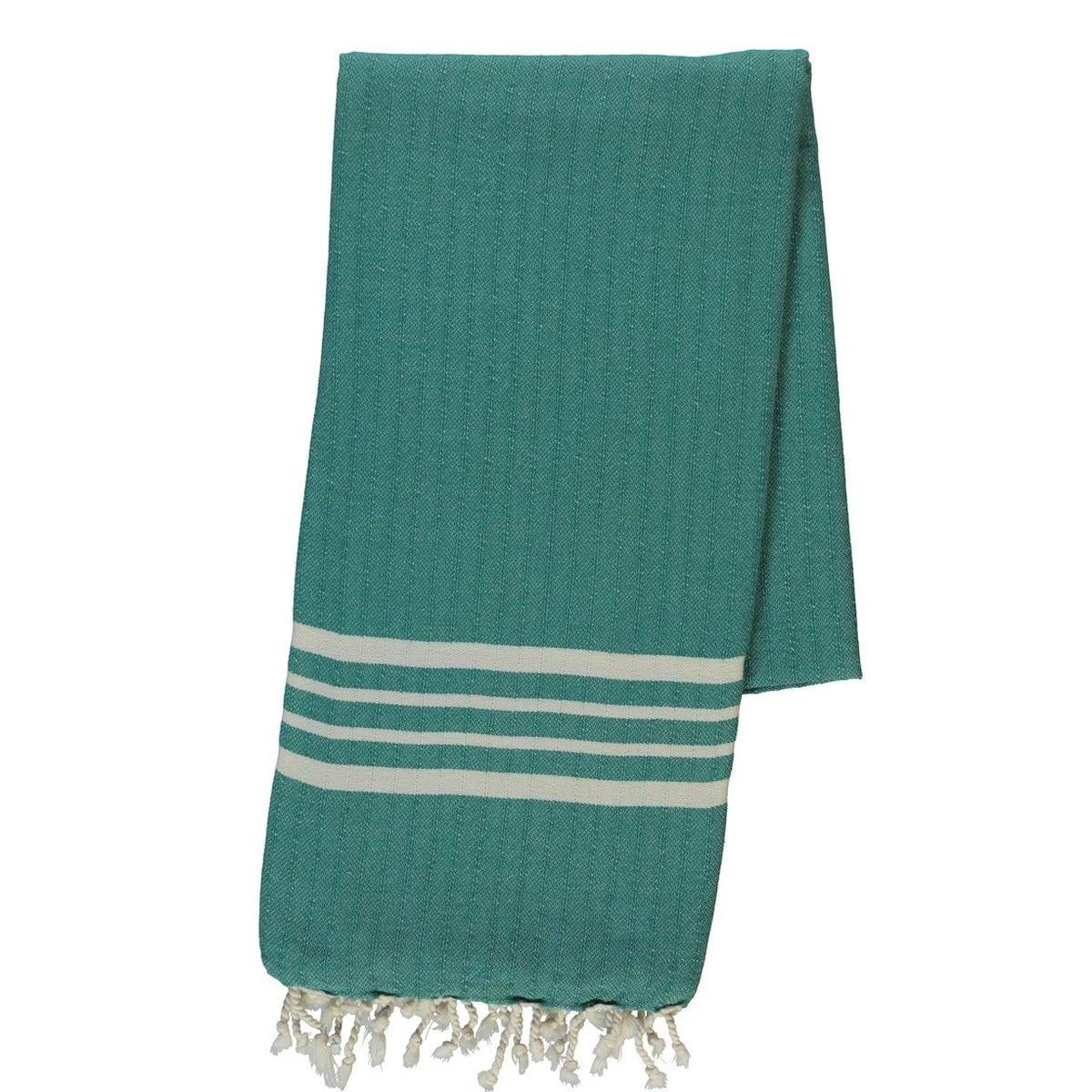 Bath & Beach Towel Krem Sultan Peştemal Fanfare Yeşili